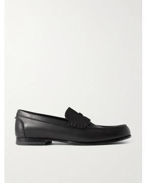 dunhill Heddon Flex Pennyloafers aus Leder - Schwarz