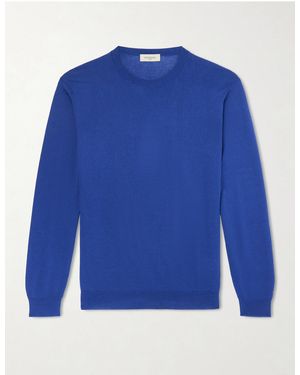Piacenza 1733 Cotton Jumper - Blue