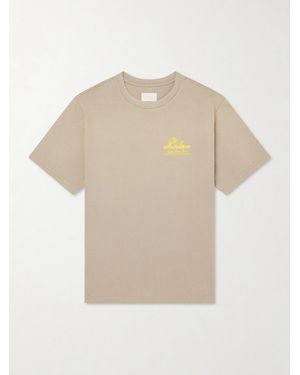 Aimé Leon Dore Unisphere Logo-Print Cotton-Jersey T-Shirt - Natural