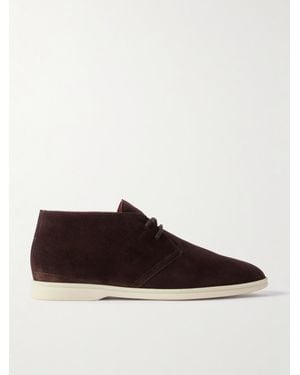 Loro Piana Desert Walk Suede Chukka Boots - Brown