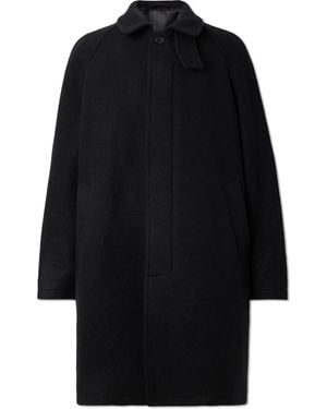 mfpen Accession Brushed Recycled-Wool Coat - Black