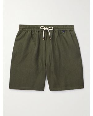 Rubinacci Shorts Da Mare Medi A Gamba Dritta - Verde