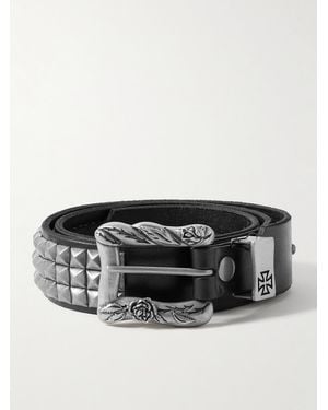 Enfants Riches Deprimes Texas Serenade 3.5Cm Embellished Leather Belt - Black