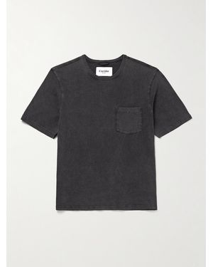 Corridor NYC Garment-Dyed Cotton-Jersey T-Shirt - Black