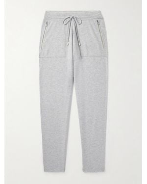 Eleventy Tapered Cashmere Joggers - White