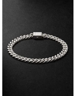 John Hardy Sterling Silver Curb Chain Bracelet - Black
