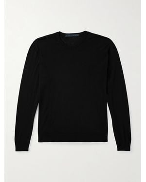 Kiton Wool Jumper - Black