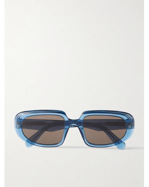 Loewe Anagram Round-Frame Acetate Sunglasses - Blau