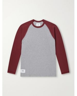 WTAPS Ian Logo-Embroidered Cotton-Jersey T-Shirt