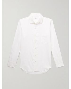 Loro Piana Andre Cotton-flannel Shirt - White