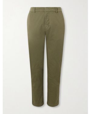 Barena Tapered Stretch-Cotton Gabardine Pants - Green