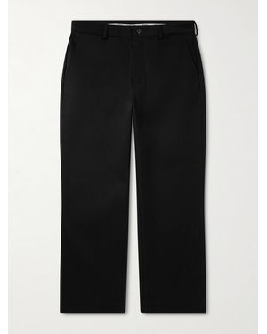 Ghiaia Straight-Leg Cotton Chinos - Black