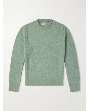 Oliver Spencer Blenheim Wool-Blend Jumper - Green
