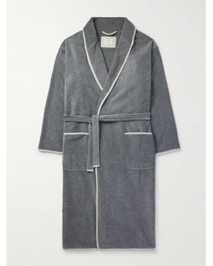 Brunello Cucinelli Cotton-Chenille Bathrobe - Grey