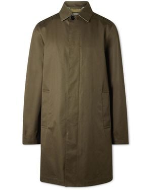 Burberry York Cotton-twill Trench Coat - Green