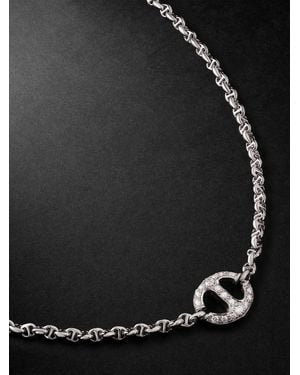 Hoorsenbuhs Kette aus 18 Karat Weißgold mit Diamanten - Schwarz