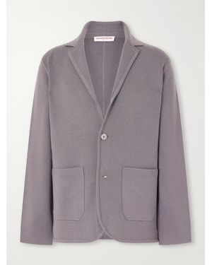 Orlebar Brown Rainer Ii Merino Wool Blazer - Purple
