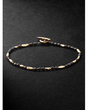 MAOR Hokkaido 18-Karat And Pearl Bracelet - Black