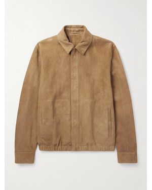 Valstar Roy Suede Blouson Jacket - Natural