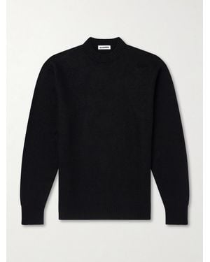 Jil Sander Boiled Wool Sweater - Blau