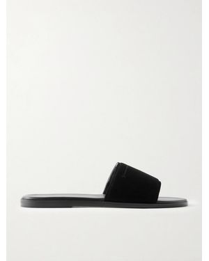 Tom Ford Kai Suede Slides - White