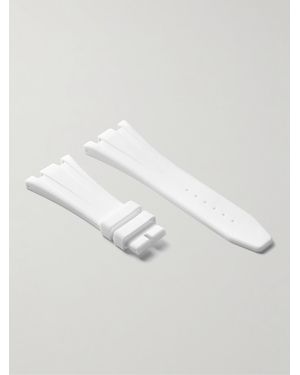 HORUS WATCH STRAPS Deployant 42Mm Rubber Watch Strap - White