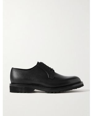 George Cleverley Archie Full-Grain Leather Derby Shoes - Black