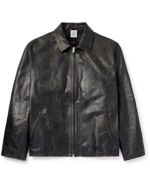 【関税込み】VETEMENTS ブラック Pro Racing レザージャケット Vetements Pro Racing Leather Jacket in Black for Men | Lyst