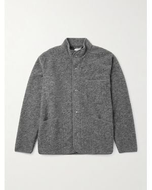 Hartford Jock Wool-Blend Bouclé Bomber Jacket - Grey