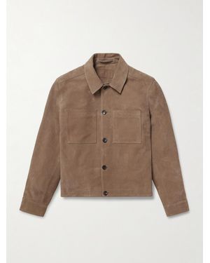 MR P. Suede Overshirt - Brown