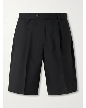 mfpen Wide-leg Wool Shorts - Black