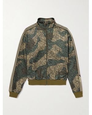 Kapital Striped Webbing-trimmed Printed Jersey Track Jacket - Green