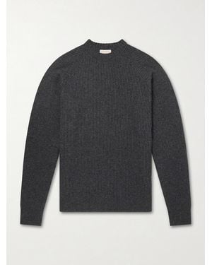 John Smedley Oxnard Recycled-Cashmere And Wool-Blend Jumper - Grey
