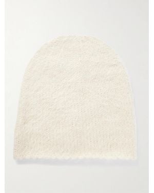 The Elder Statesman Thistle Alpaca-blend Beanie - Natural