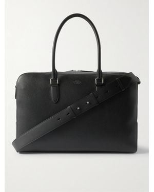 Smythson Ludlow Leather Weekend Bag - Black