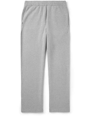 Remi Relief Straight-leg Cotton-jersey Sweatpants - Gray