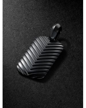 David Yurman Chevron Titanium Pendant - Black