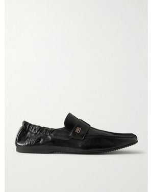 Balenciaga Lambskin Palermo Loafers - Black
