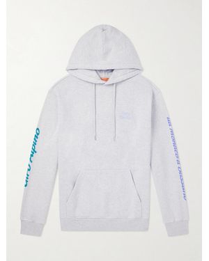 A Kind Of Guise Basso Giro Alpino Logo-Detailed Cotton-Jersey Hoodie - White