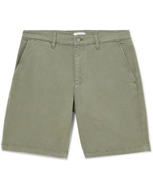 NN07 Aden 1923 Straight-Leg Organic Cotton-Blend Twill Shorts - Green