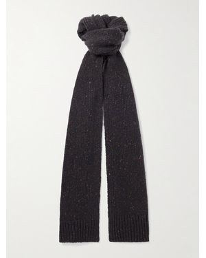 Gabriela Hearst Folkstone Ribbed Cashmere Scarf - Blue