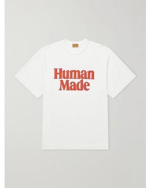 Human Made Logo-print Cotton-jersey T-shirt - White
