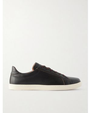George Cleverley Jack Iii Deerskin Trainers - Black