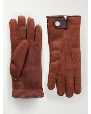 Brunello Cucinelli Suede Gloves - Brown