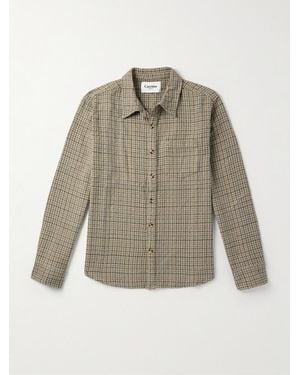 Corridor NYC Moonrock Checked Cotton Shirt - Natural