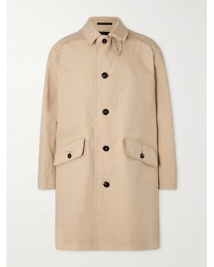 Slowear Teknosartorial Coated-Cotton Coat - Natural