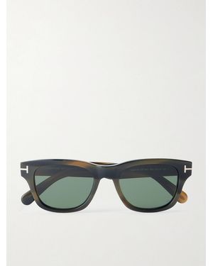 Tom Ford Caleb-02 Square-Frame Acetate Sunglasses - Green