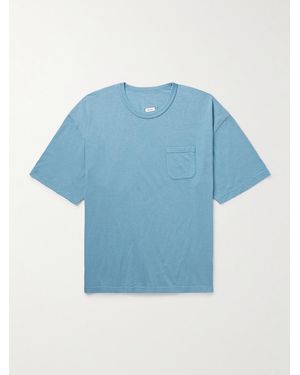 Visvim Ex Jumbo Cotton-Blend Jersey T-Shirt - Blue