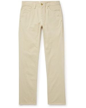 Sid Mashburn Slim-Fit Straight-Leg Garment-Dyed Cotton-Corduroy Pants - Natural