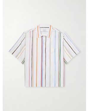 Paul Smith Striped Cotton And Lyocell-Blend Twill Shirt - Natural